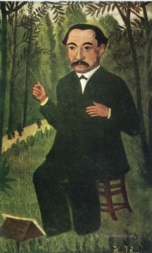 アンリ・ルソー Painting - 男性の肖像 アンリ・ルソー ポスト印象派 素朴な原始主義
